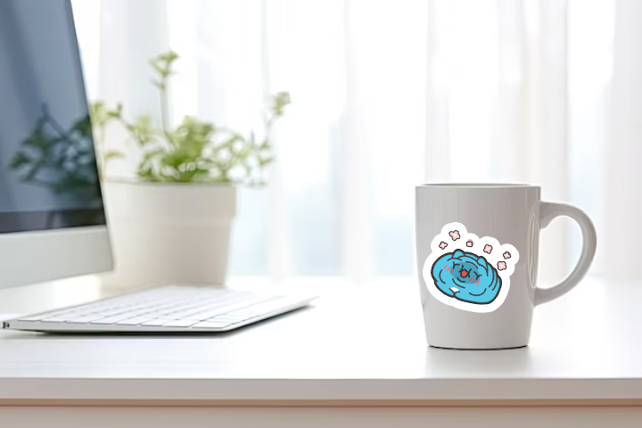 In Sticker dán trang trí ly cốc