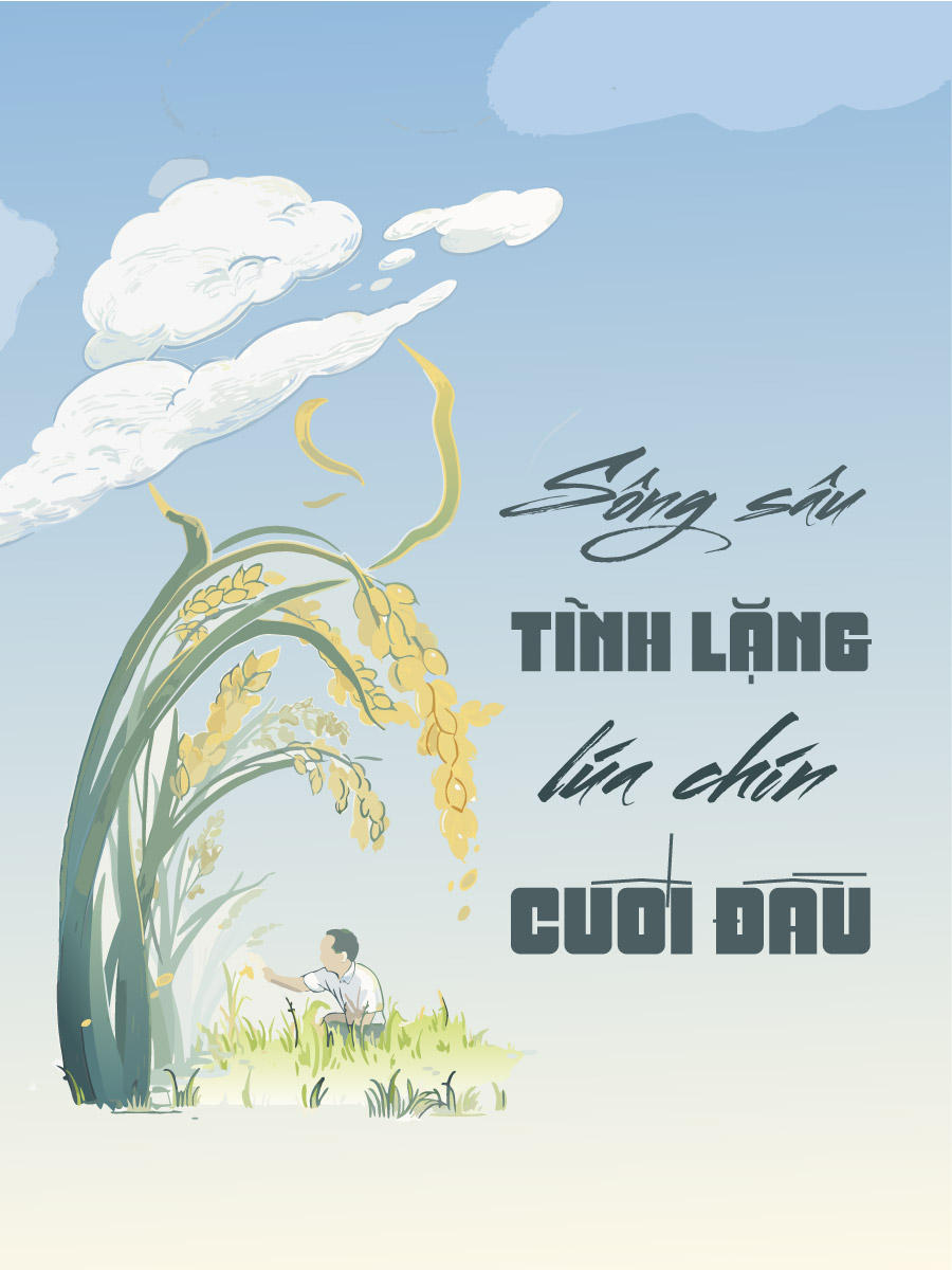 Sông Sâu Tĩnh Lặng Lúa Chín Cúi Đầu