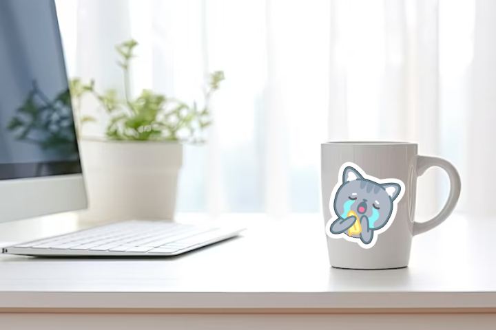 In Sticker dán trang trí ly cốc