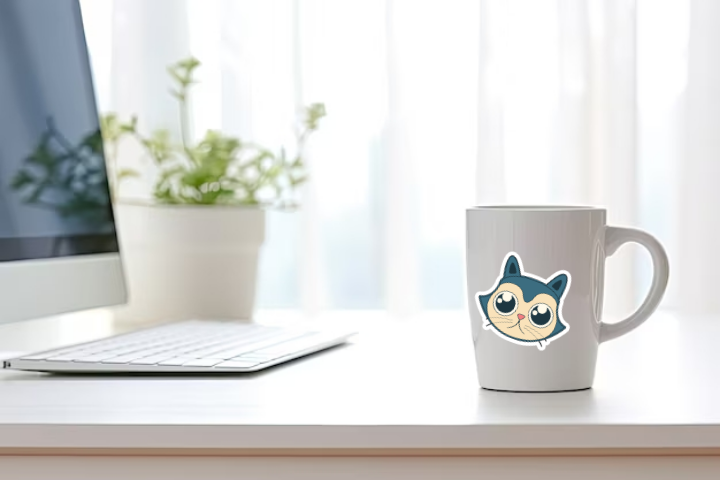 In Sticker dán trang trí ly cốc