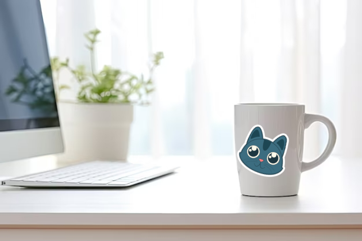 In Sticker dán trang trí ly cốc