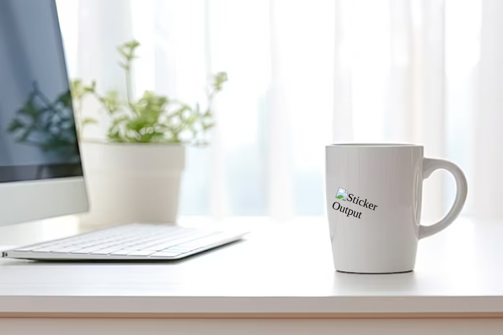 In Sticker dán trang trí ly cốc