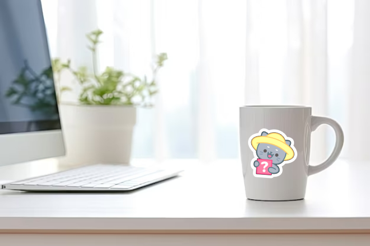 In Sticker dán trang trí ly cốc