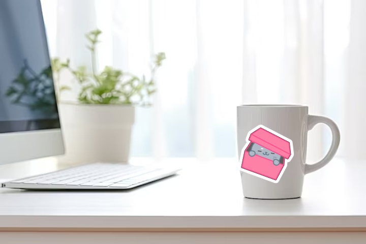 In Sticker dán trang trí ly cốc