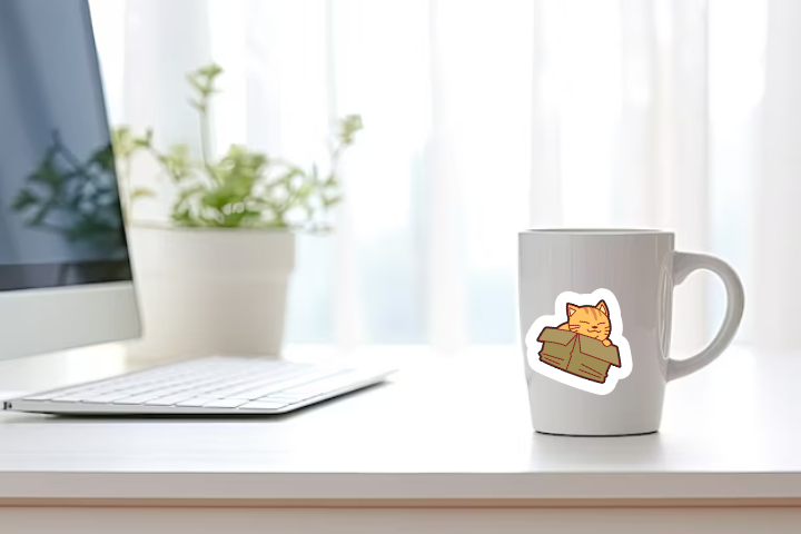 In Sticker dán trang trí ly cốc