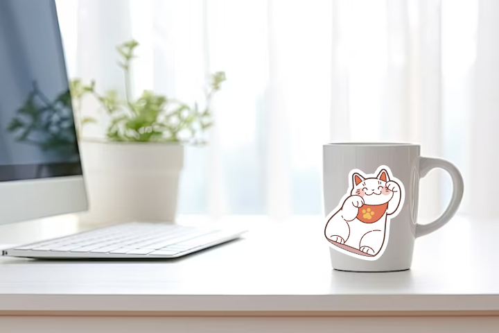 In Sticker dán trang trí ly cốc