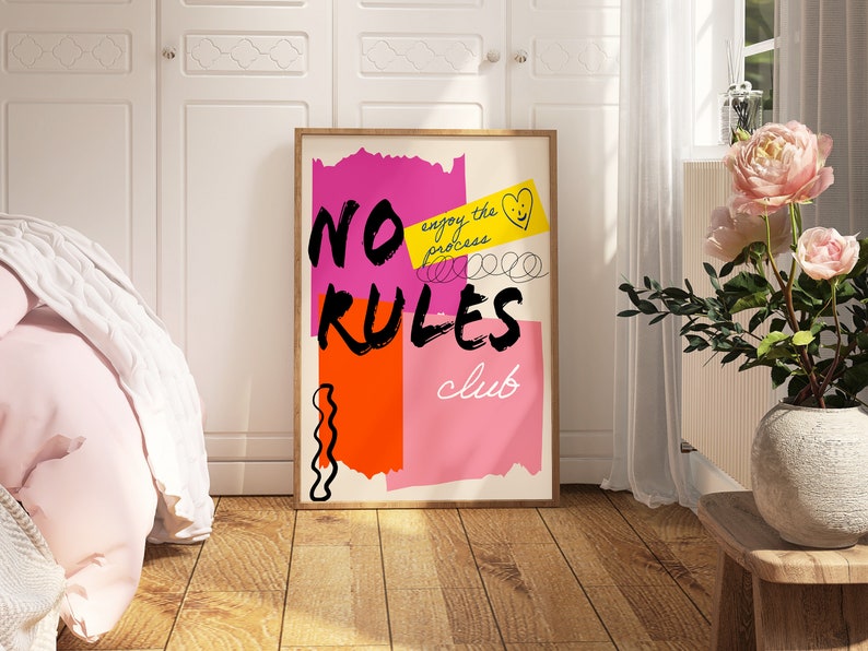 Tranh động lực No Rules Club hiện đại