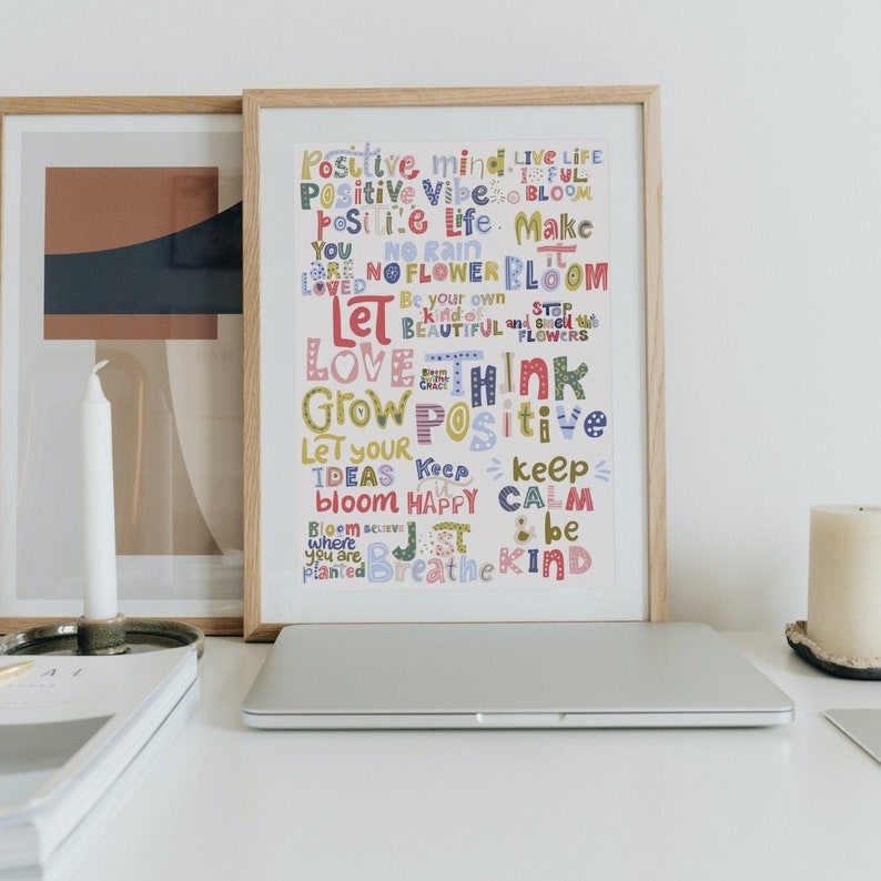 Tranh động lực Inspirational Words decor